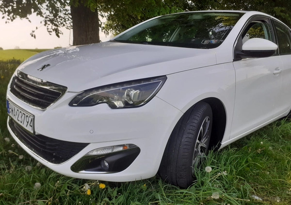 Peugeot 308 cena 38500 przebieg: 116360, rok produkcji 2015 z Wyszogród małe 466